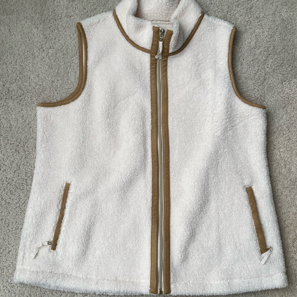 Tommy Bahama Women’s Fleece Sherpa Vest Sz L